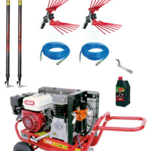 KIT Raccolta Olive LISAM LM500/10 con 2 Abbacchiatori + 2 Aste Fisse