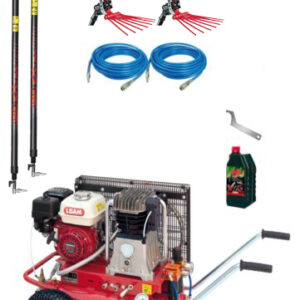 KIT Raccolta Olive LISAM LM600/30 Professional 2 con 2 Abbacchiatori + 2 Aste Fisse