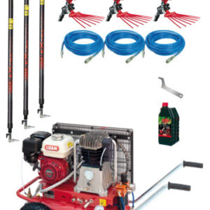 KIT Raccolta Olive LISAM LM600/30 Professional 3 con 3 Abbacchiatori + 3 Aste