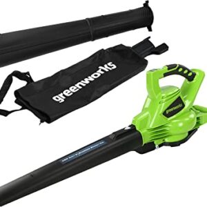 Soffiatore Aspiratore a batteria Greenworks GD40BV 40V - Batteria da 4Ah/40V